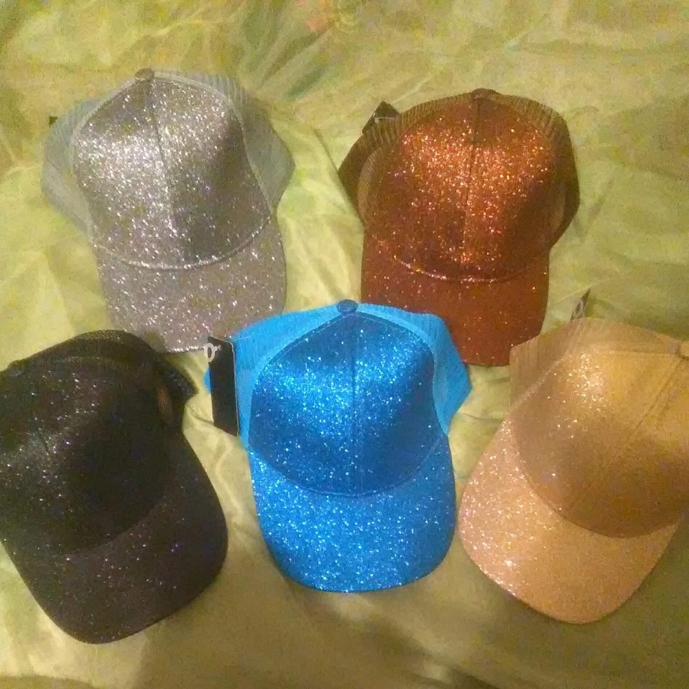 💃Divas! BLING BLING! BASEBALL CAP WITH PONYTAIL HOLE